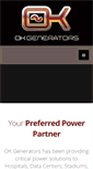 Mobile Screenshot of okgenerators.com
